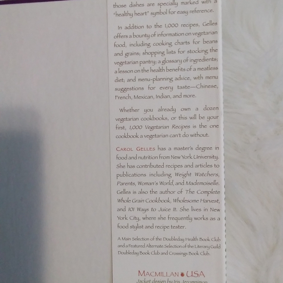 1,000 VEGETARIAN Recipes~Carol Gelles - Picture 4 of 4